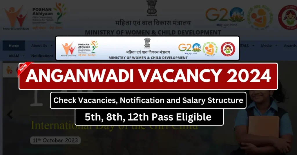 Anganwadi Vacancy 2024 Apply Online, Check Vacancies, Notification and Salary Structure
