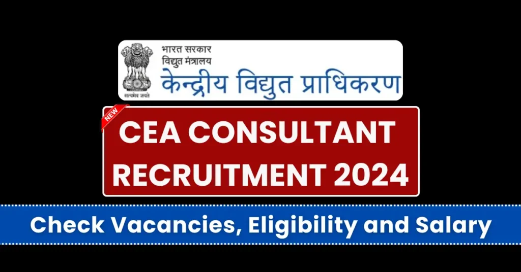 CEA Consultant Recruitment 2024 Apply Online, Check Vacancies, Eligibility and Salary 